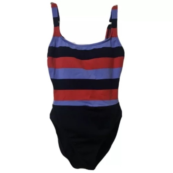 VM Sport Striped Swimsuit size small - Picture 1 of 4